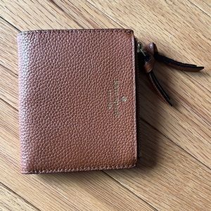 kate spade small malea cognac brown wallet